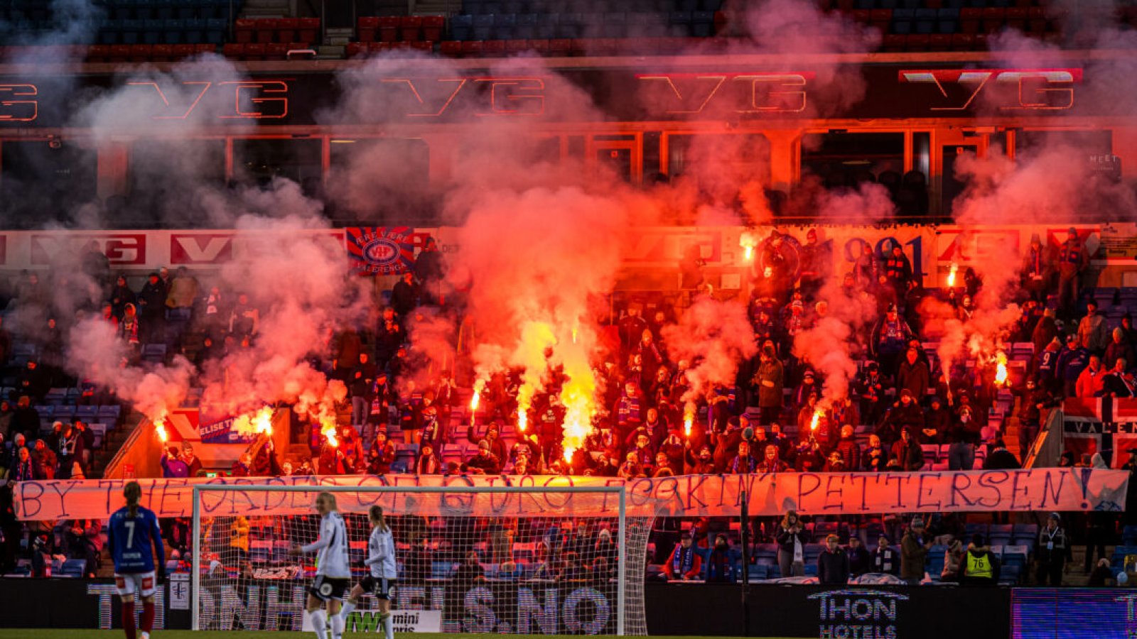 231125 Spectators in the stands during the cup final between Rosenborg and Vålerenga on November 25, 2023 in Oslo. Photo: Marius Simensen / BILDBYRÅN / Cop 238