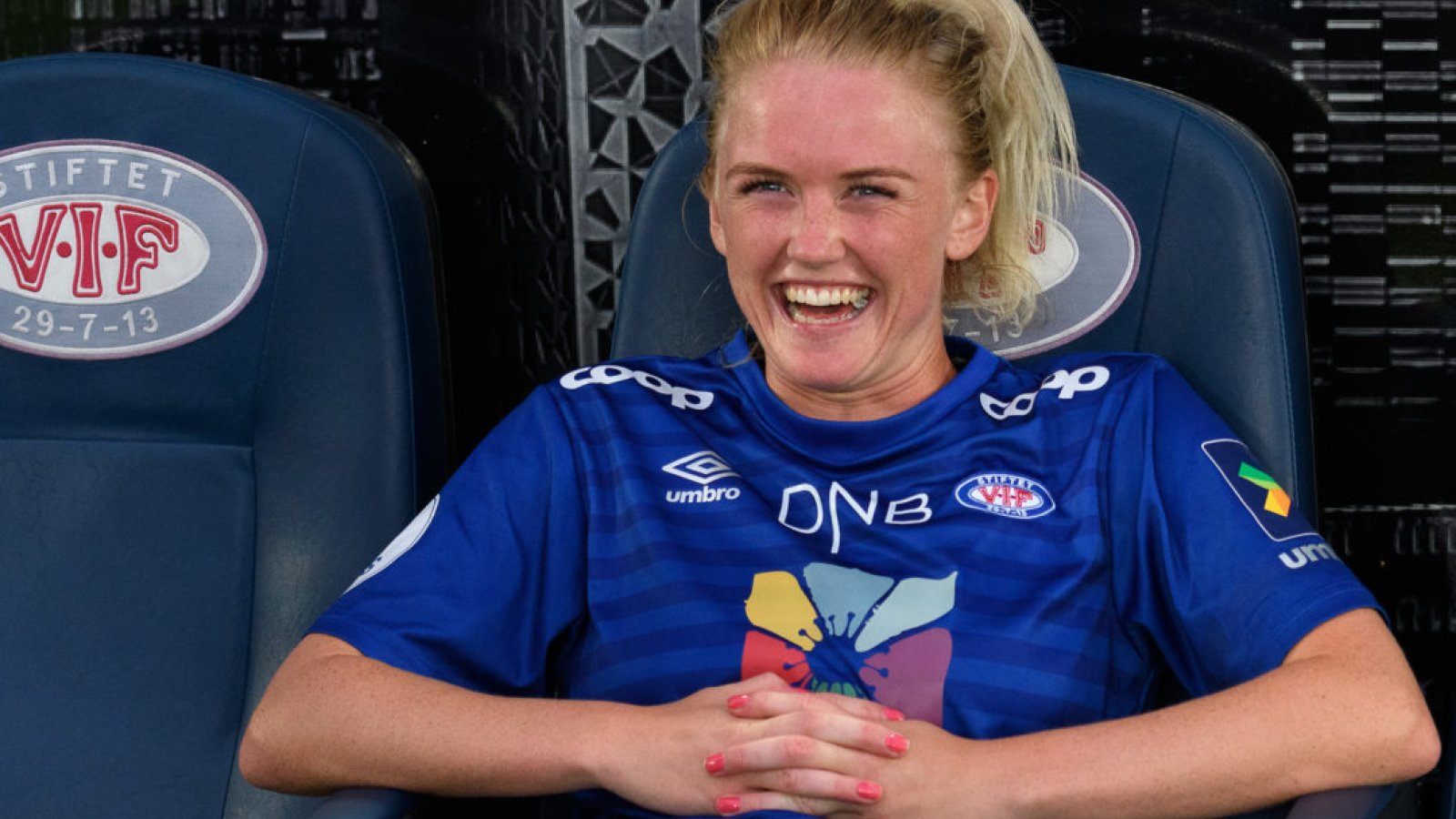 Slik er vi vant til å se Rikke Marie Madsen. Foto: Sportfoto