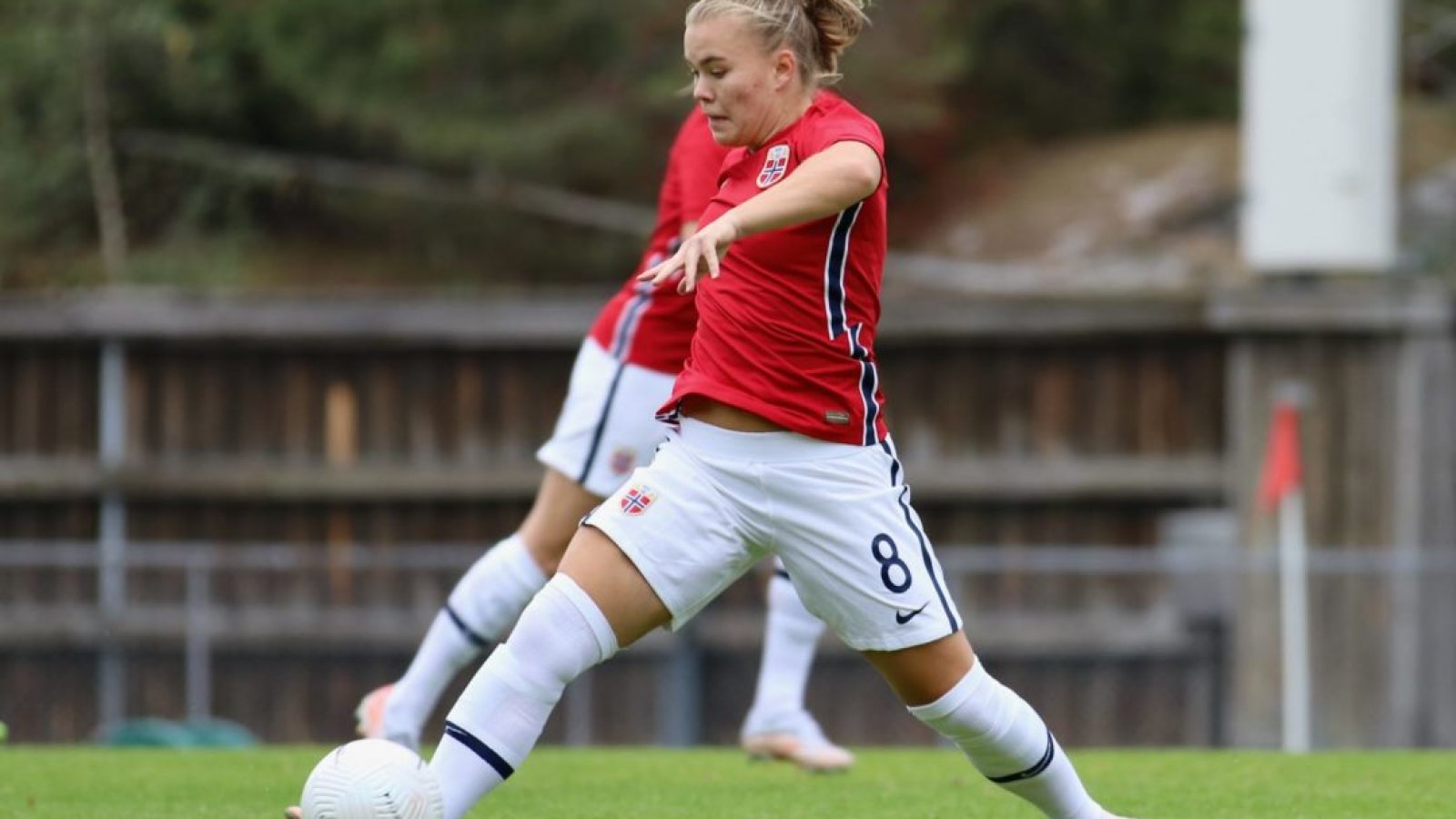 Olaug Tvedten i aksjon for U23. Foto: Thomas Brekke Sæteren