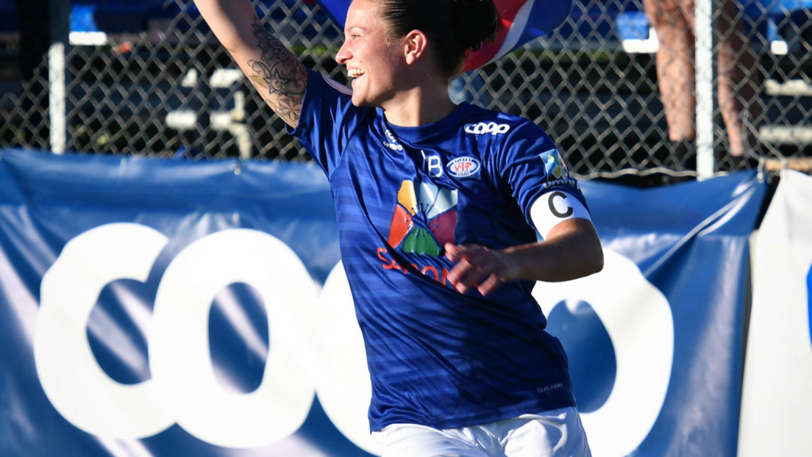 Sherida jubler for seier mot Lyn. Foto: Morten Mitchell Larød