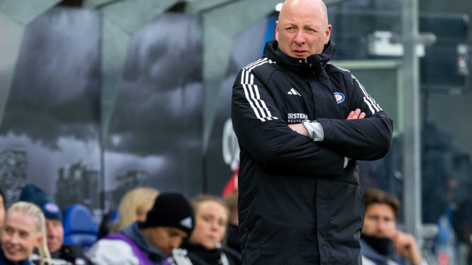 230415 Nils Lexerød, head coach of Vålerenga, during the Toppserien football match between Vålerenga and Avaldsnes on April 15, 2023 in Oslo. Photo: Vegard Grøtt / BILDBYRÅN / kod VG / VG0438