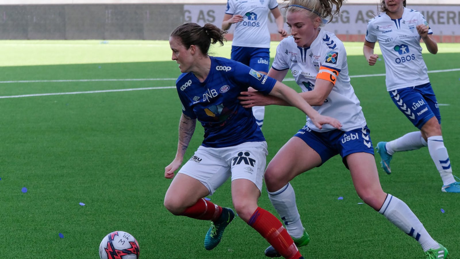 Isabell Herlovsen for Vålerenga i kamp mot Kolbotn. Foto: Morten M. Larød