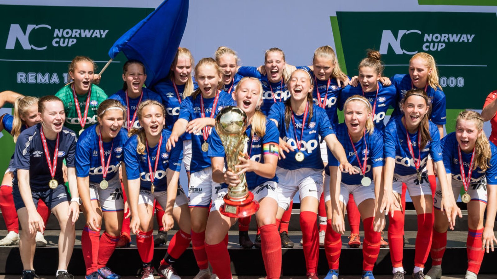 Vålerenga vant J17 Elite under Norway Cup sommeren 2019. Foto: Morten Mitchell Larød / Sportfoto